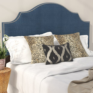 Eduard Nail Button Notched Upholstered Panel Headboard