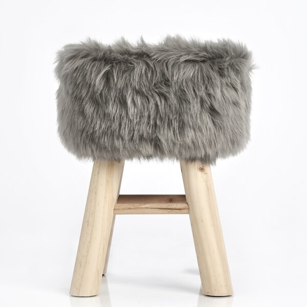 tall fur stool