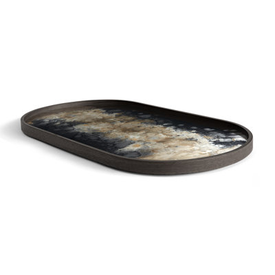 Black Organic Glass Tray