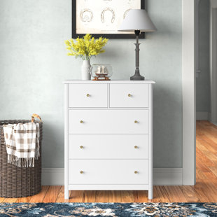 antique white tall dresser