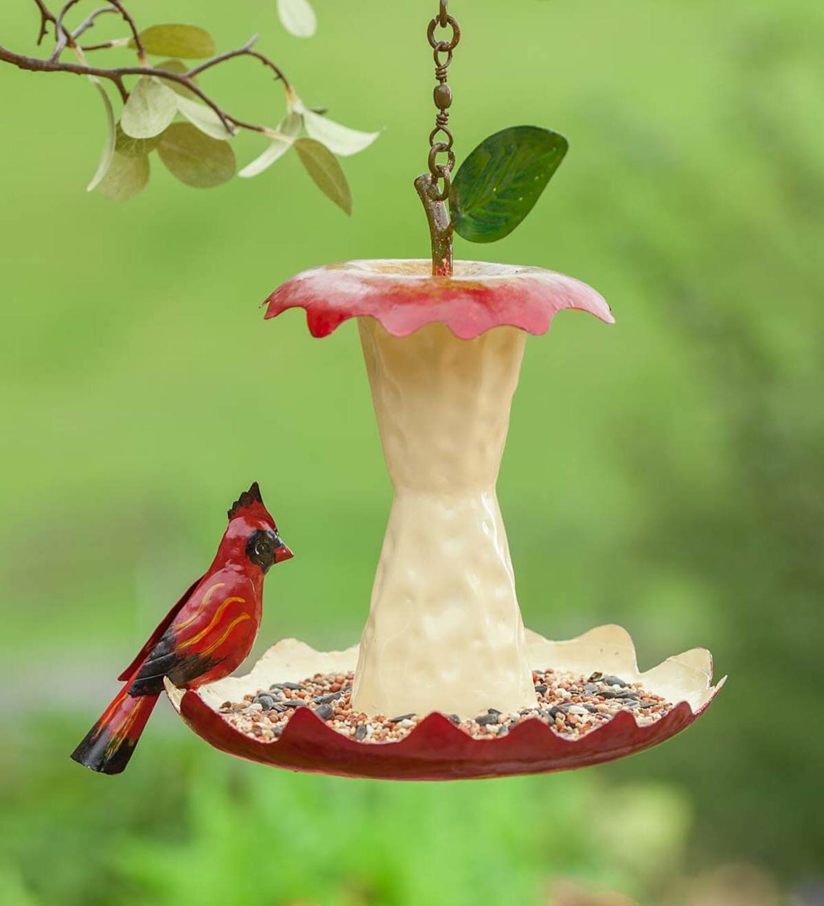 Wind Weather Metal Apple Core Decorative Bird Feeder Wayfair