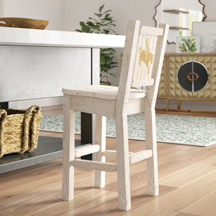 Abella Engraved 24 Bar Stool by Loon Peak