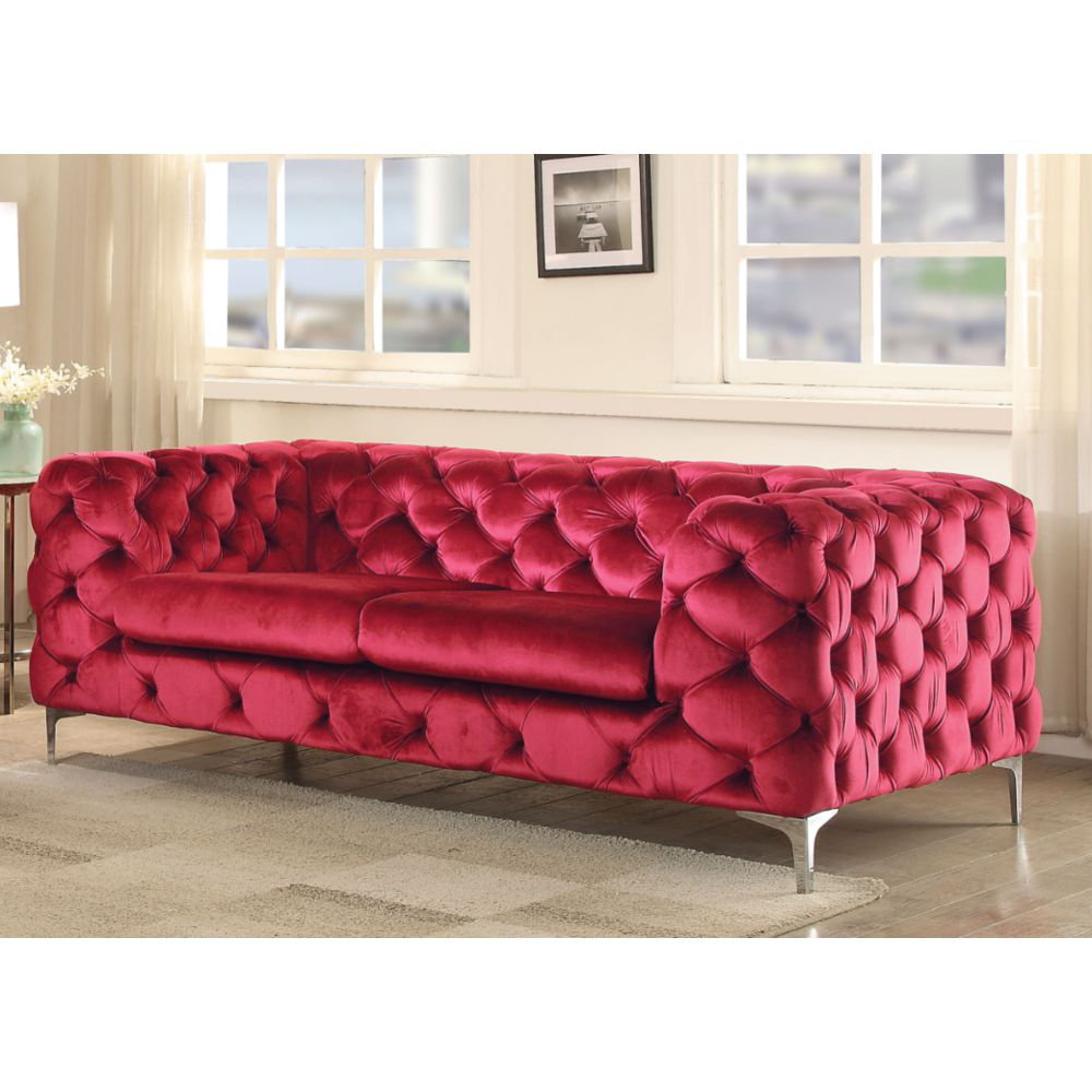 Everly Quinn Berklee Velvet 75 Tuxedo Arm Sofa Wayfair