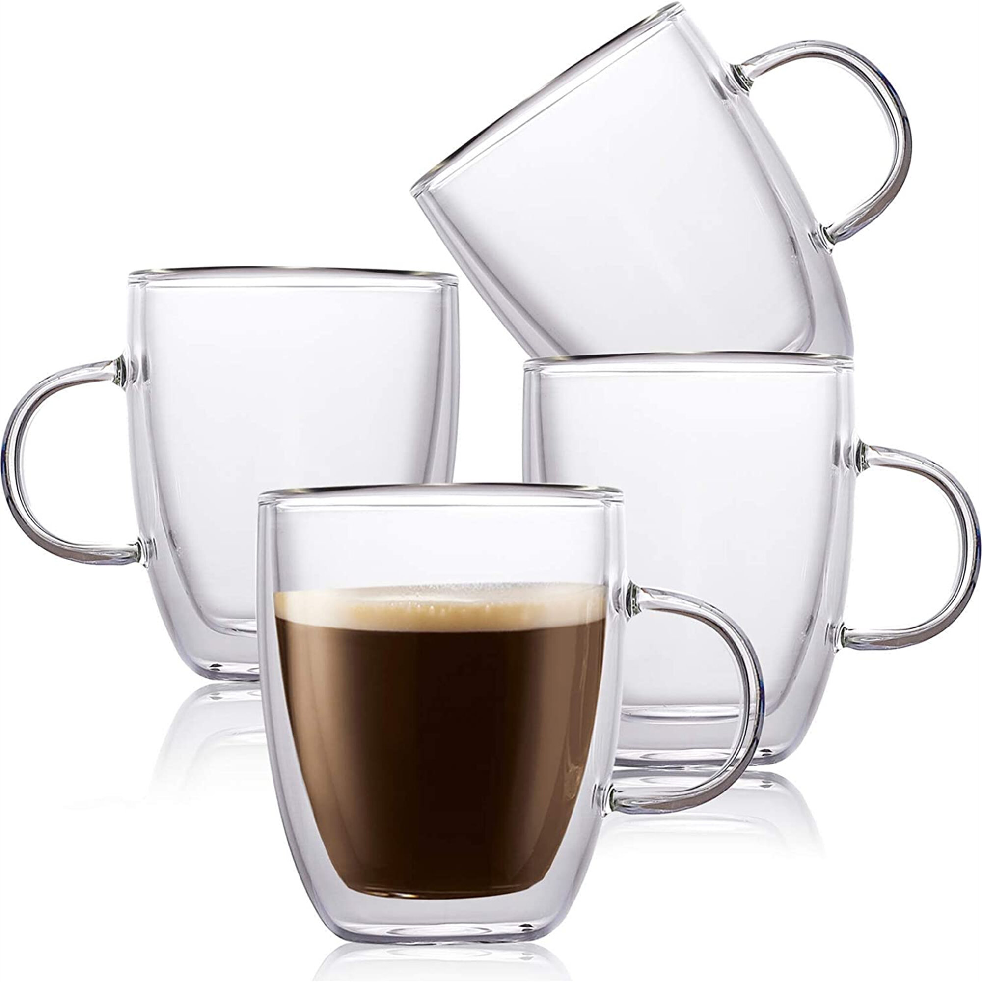 177 ml Gift Boxed Premium Designer Glasses with Insulated Double-Walled Design Dragon Glassware Espresso Cups Set of 2