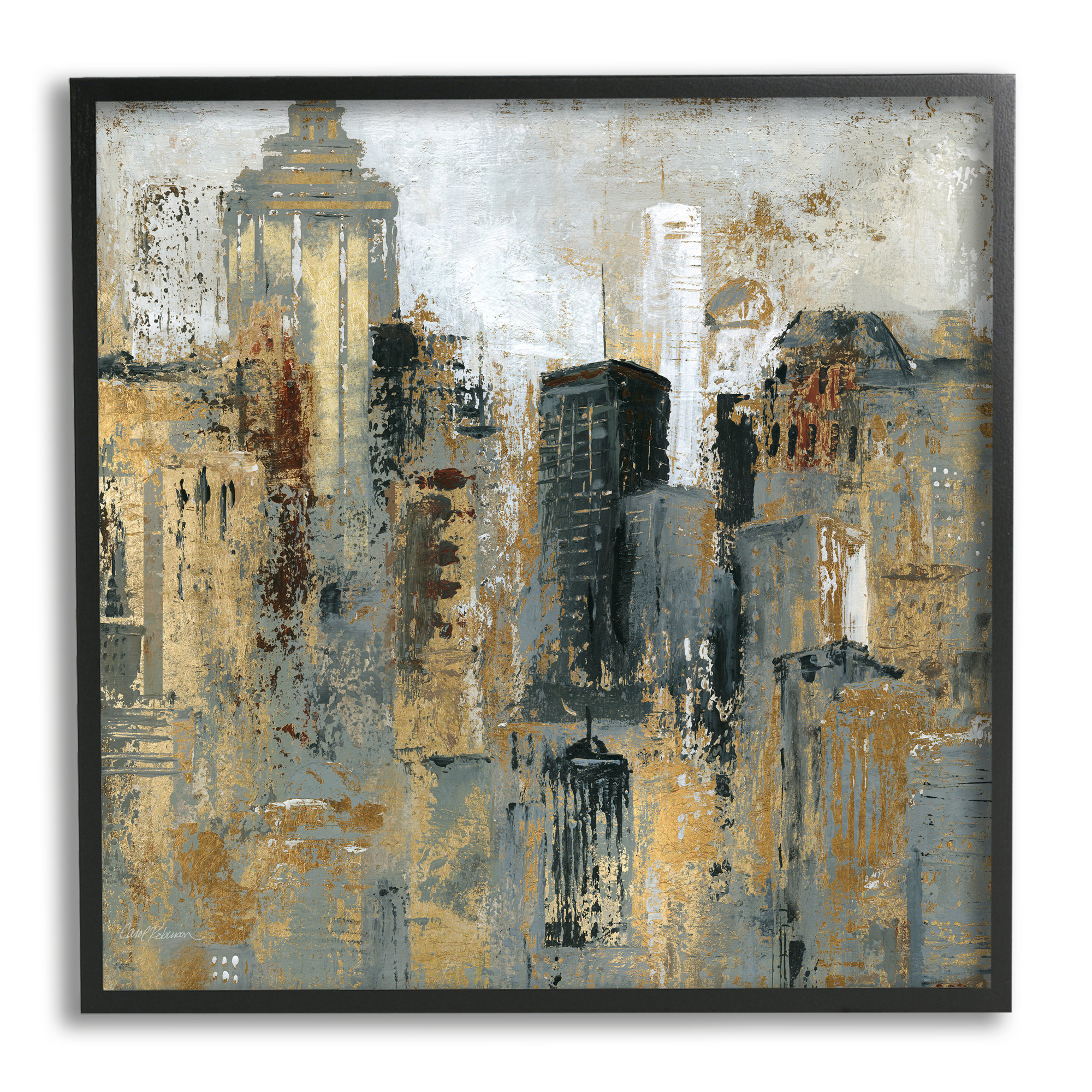 Stupell Industries Abstract Cityscape Urban Buildings on Wayfair