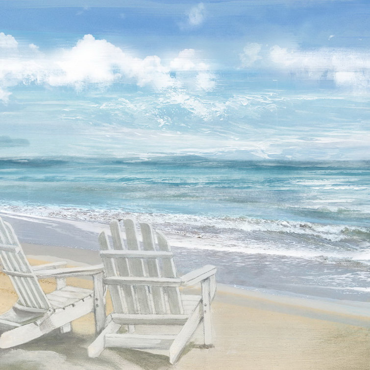 Highland Dunes Morning Beach Chairs I Print On Wrapped Canvas Wayfair