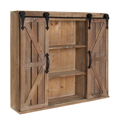 Brown Solid Wood Wall Mounted Bathroom Cabinets You'll ...