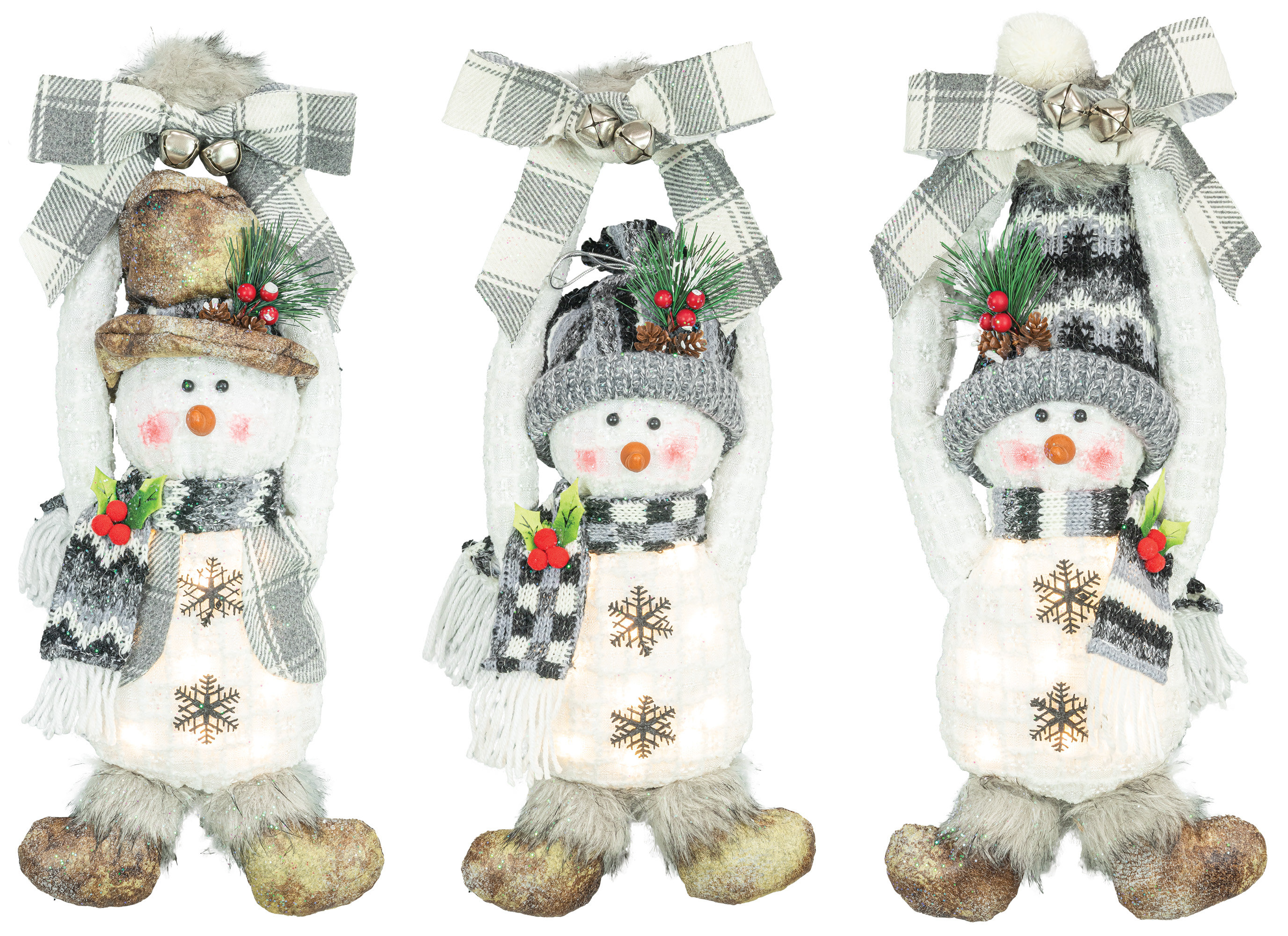 The Holiday Aisle® 3 Piece Snowman Set | Wayfair