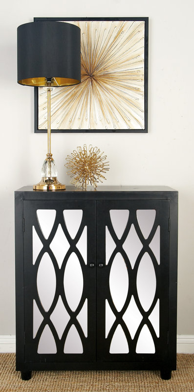 Cole & Grey 2 Door Wood Mirror Accent Cabinet & Reviews ...
