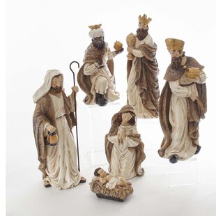 Icy Craft Large Six-Piece Nativity Set