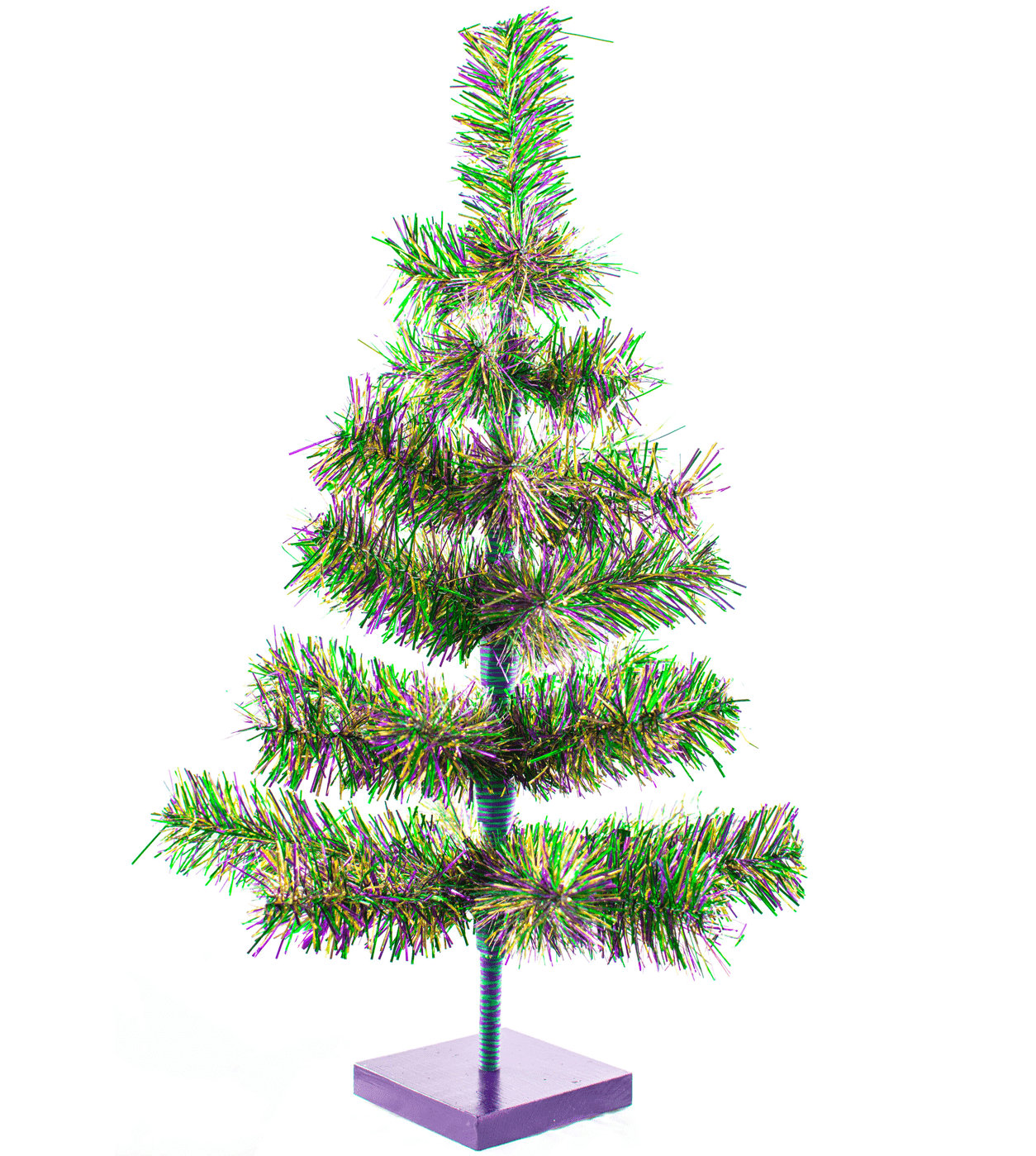The Holiday Aisle Mardi Gras Green Artificial Christmas Tree Wayfair