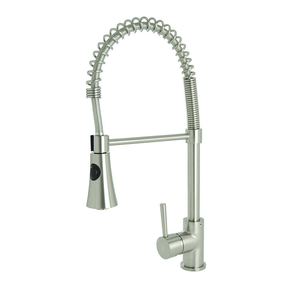 Fontainebyitalia Spring Coil Pull Down Single Handle Kitchen Faucet N88502b5 Spring Coil Pull Down Single Handle Kitchen Faucet