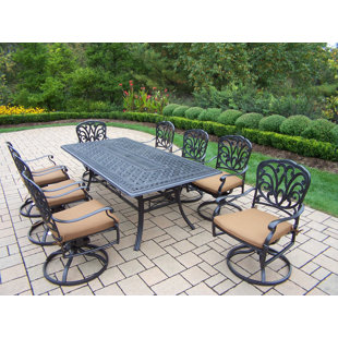 Go to store & view more images Bosch Traditional 9 Piece Dining Set with Cushion by Darby Home Co