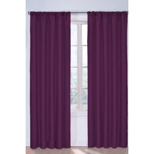 Bailey Jean Solid Blackout Thermal Single Curtain Panel