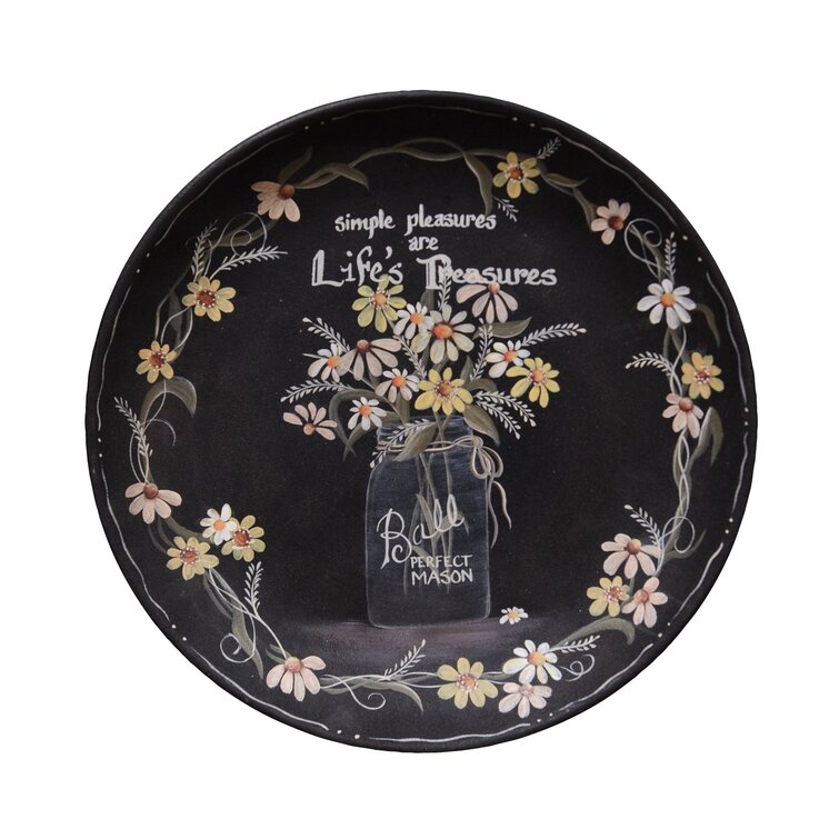 Gracie Oaks Miky Simple Pleasures Decorative Plate 