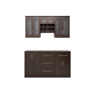 Home Bar Cabinet NewAge Products Color: Espresso