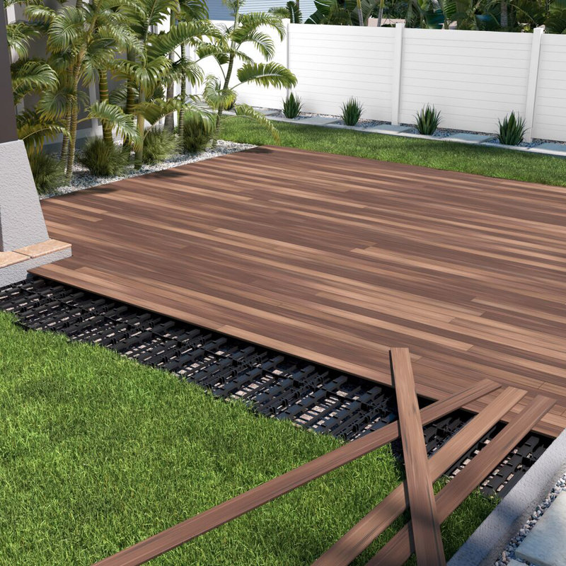 Instadeck Outdoor Flooring Kit Color: Walnut