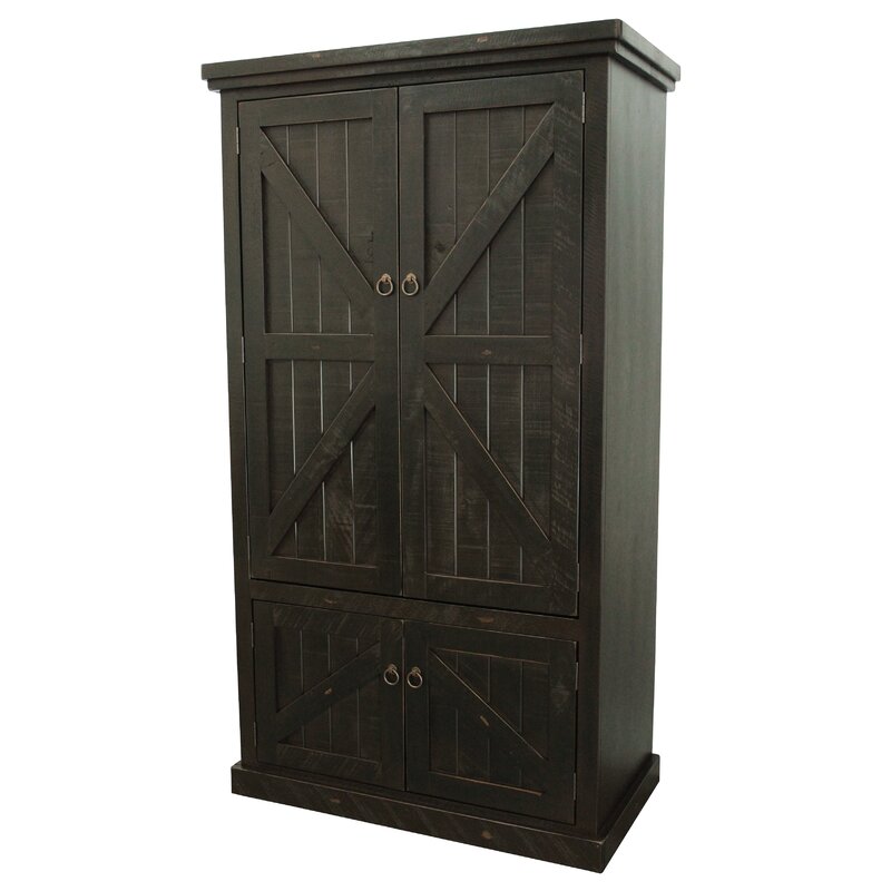 Union Rustic Kellogg Rustic Double Door Armoire & Reviews | Wayfair