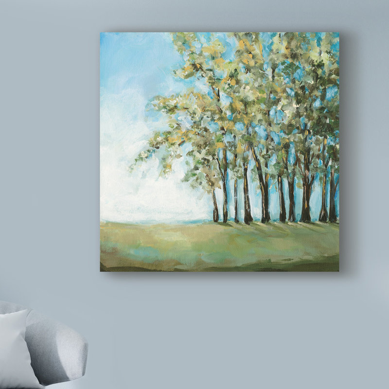 Charlton Home Tree In Summer Acrylic Painting Print On Canvas