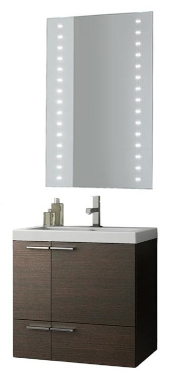 Ivy Bronx Letourneau 24 Wall Mounted Single Bathroom Vanity Set With Mirror Wayfair