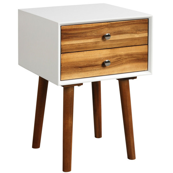 Corrigan Studio Goncalo 2 Drawer Nightstand Reviews Wayfair