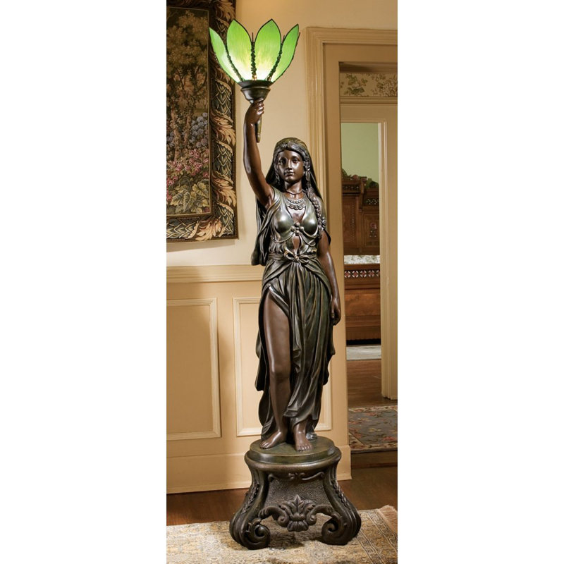 Design Toscano 78 Torchiere Floor Lamp Reviews Wayfair