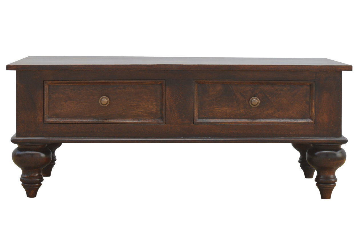 Darby Home Co Walhill Coffee Table With Turned Feet Reviews Wayfair