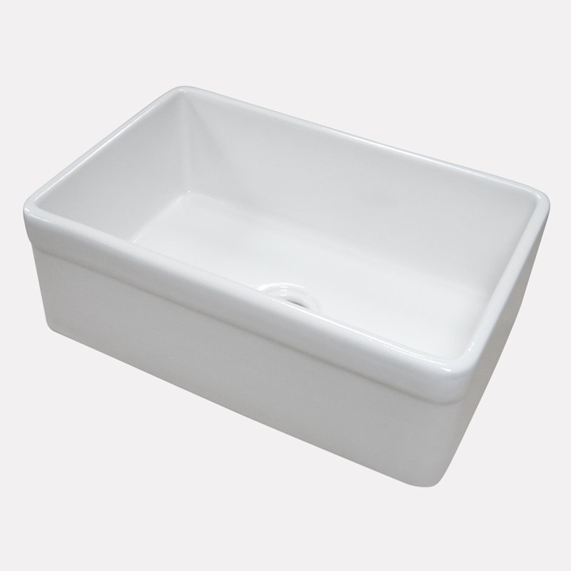 Magnus Home Products Kenner Fireclay Smooth 30 L X 20 W Farmhouse Kitchen Sink Wayfair