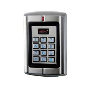 Universal Wired Metal Alloy Two Door Control Keypad Panel for Gate Openers with Backlight, Code or ID Card Access