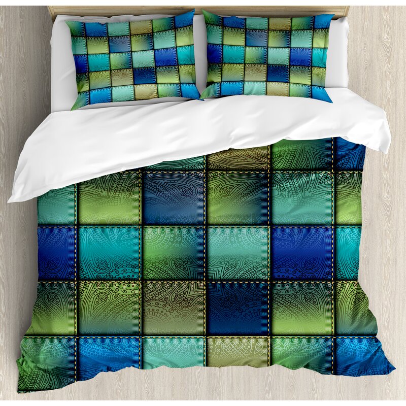 Ambesonne Fabric Modern Geometric Duvet Cover Set Wayfair