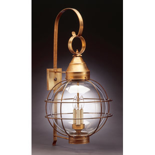 Best Onion 3-Light Outdoor Wall Lantern By Northeast Lantern Outdoor Lighting Onion 3-Light Outdoor Wall Lantern By Northeast Lantern Outdoor Lighting