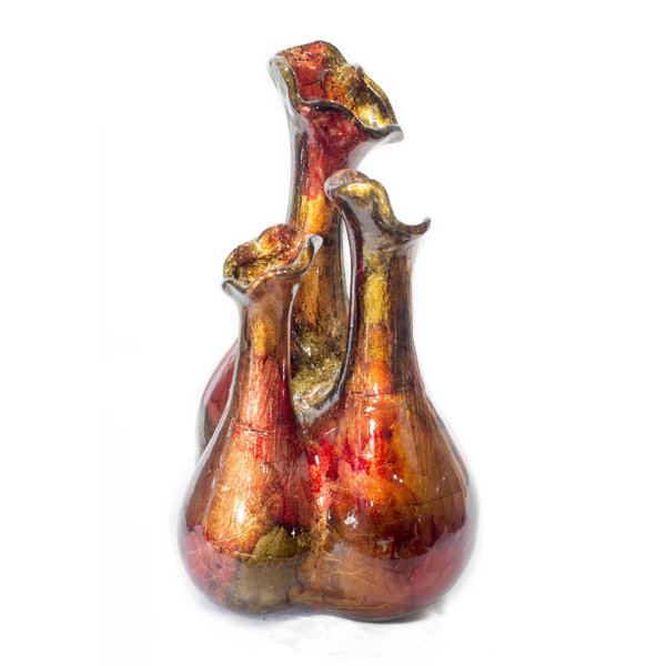 Bloomsbury Market Yaeko Ceramic Foiled And Lacquered 3 Piece Table Vase Set Wayfair