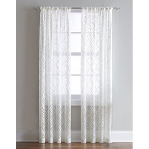 Solid Sheer Single Curtain Panel