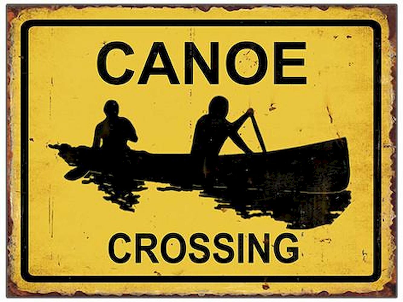 Millwood Pines Canoe Crossing Wooden Sign Wall Decor Wayfair