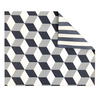 Little Bot Baby Play Mat Foam Large moroccan grey and light triangle