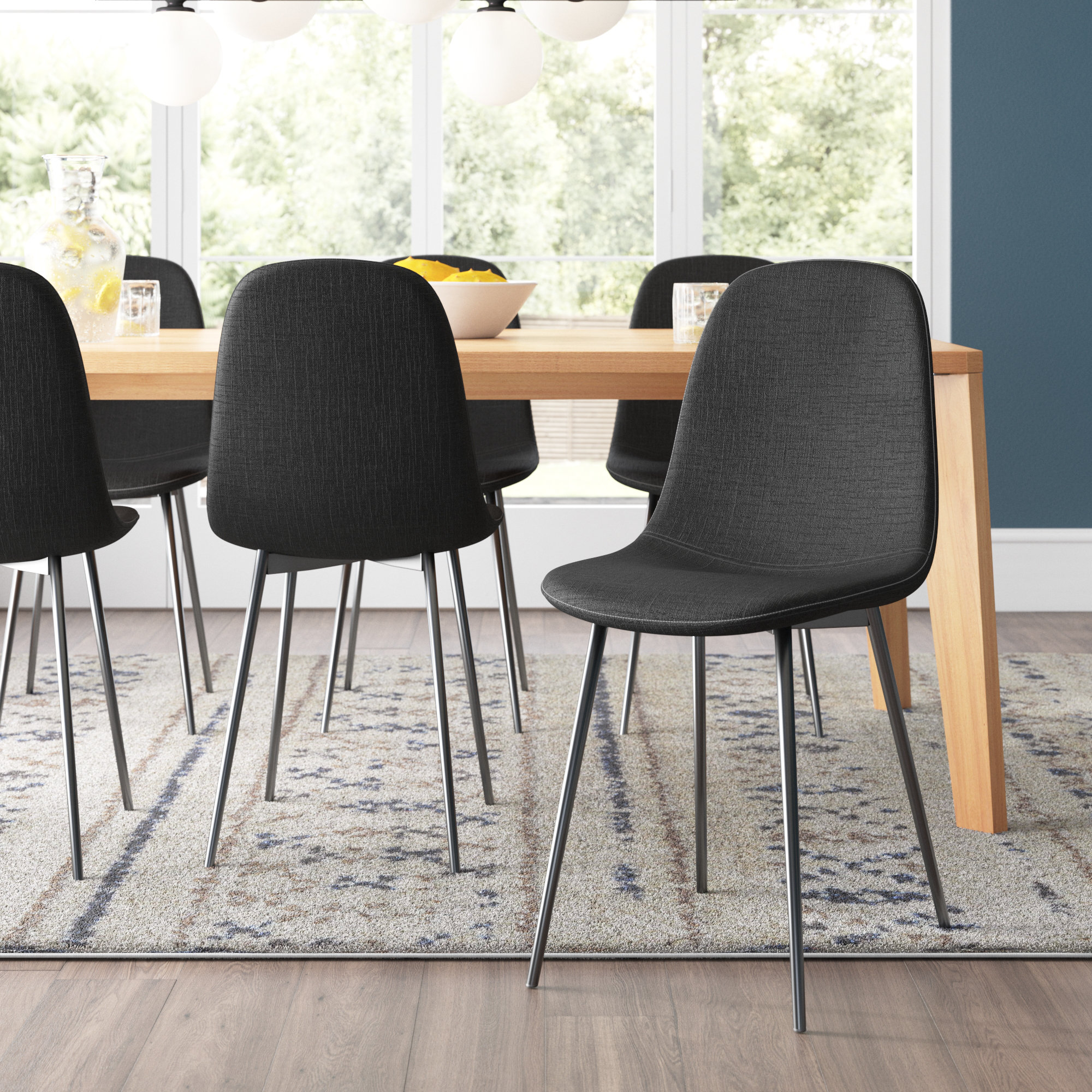 upholstered dining room chairs set of 6