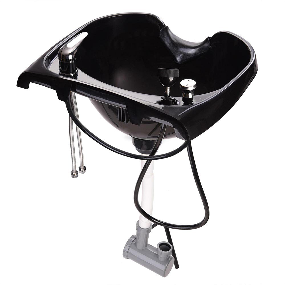 Yescom Portable Shampoo Basin Sink Barber Height Adjustable Salon Hair ...