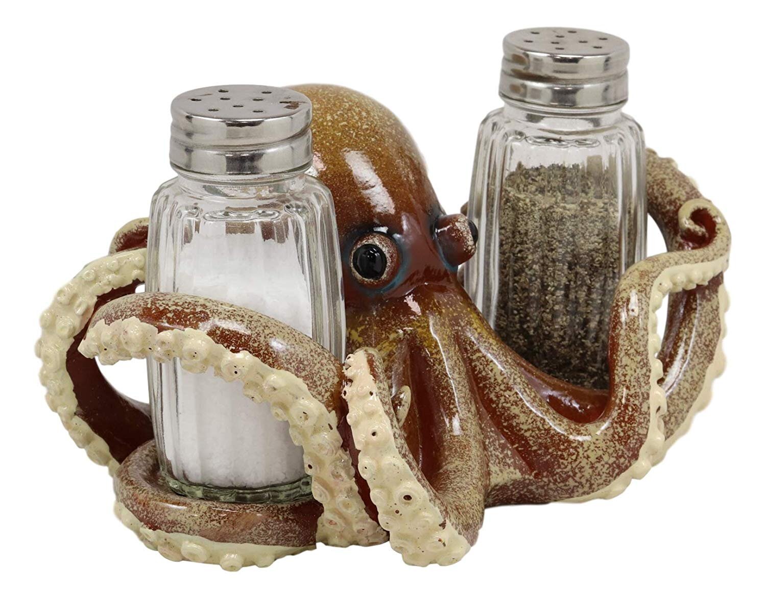 Savor of the Sea Octopus Salt & Pepper Holder 