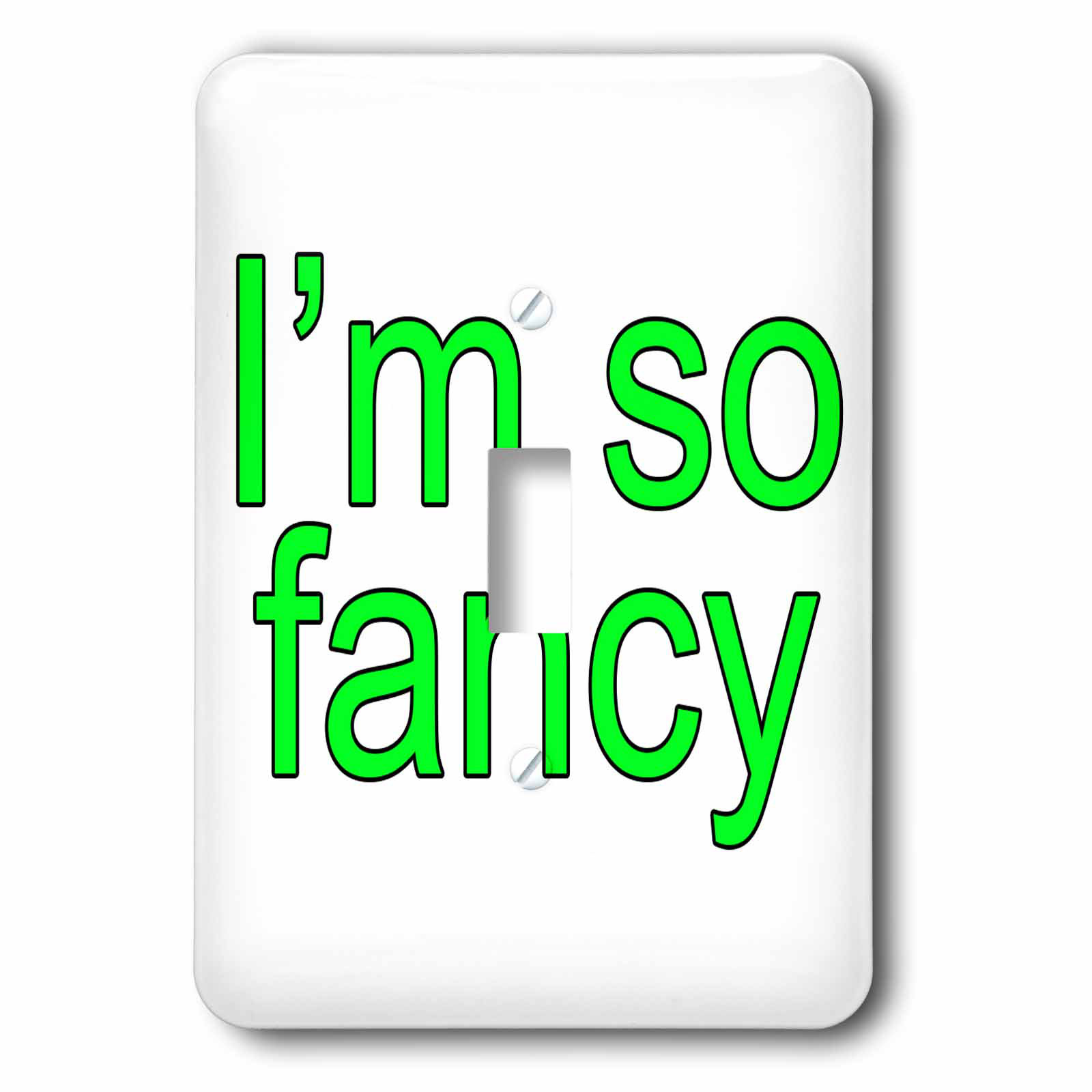 3drose I M So Fancy Lime 1 Gang Toggle Light Switch Wall Plate Wayfair