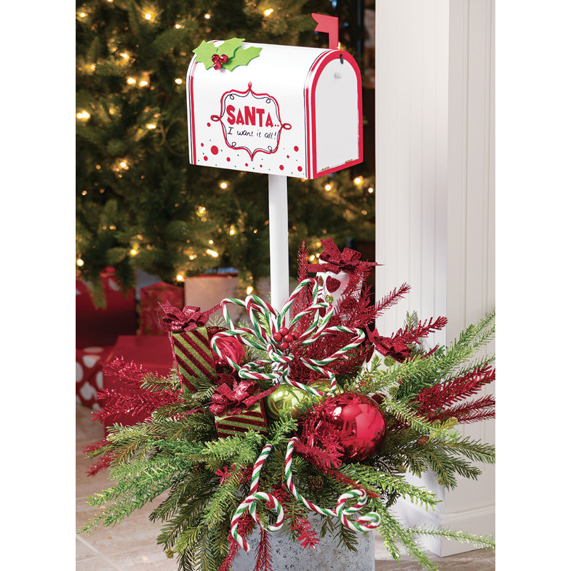 The Holiday Aisle Santa I Want It All Decorative Mailbox Reviews Wayfair