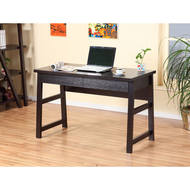Ebern Designs Epple Modern Contemporary European Design 47 W Home Office Wooden Computer Writing Desk Workstation Drawers Red Cocoa Colour Finish Wayfair Ca