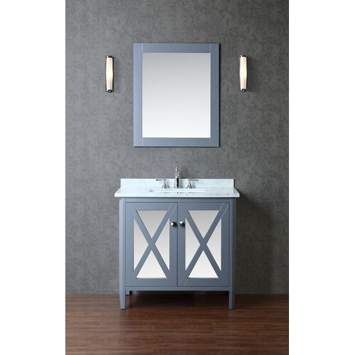 Ariel Bath Summit 36 Single Bathroom Vanity Set With Mirror Wayfair