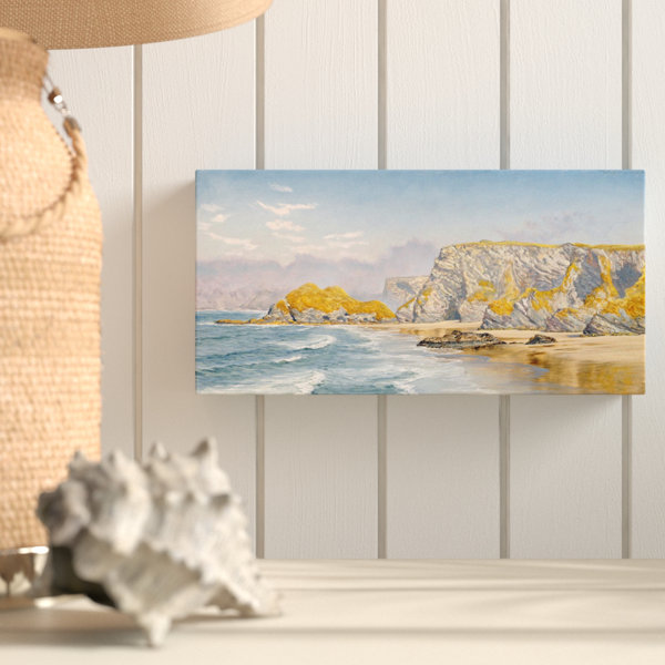 Highland Dunes Off The Coast Of Guernsey Acrylic Painting Print