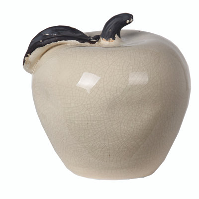 Lark Manor Medium White Apple Figurine