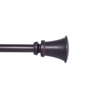 Kenney Nile Standard Decorative Single Curtain Rod And Hardware
