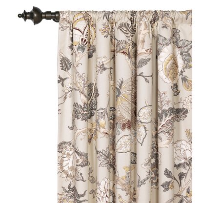 Floral Print Curtain 1 Piece Set Taisier Home Stylish Living Elegant Abstract Colorful Curtains Printed,Colorful Flower Curtain Printed,Fashion Curtain 84 Inch Lenth for Bedroom 