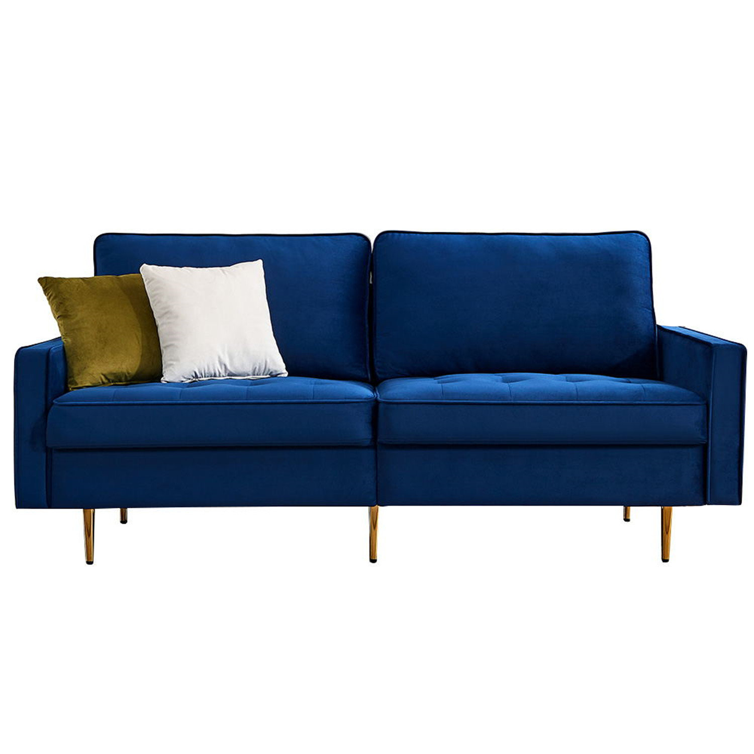 Mercer41 Lankheit 71'' Velvet Square Arm Sofa Wayfair