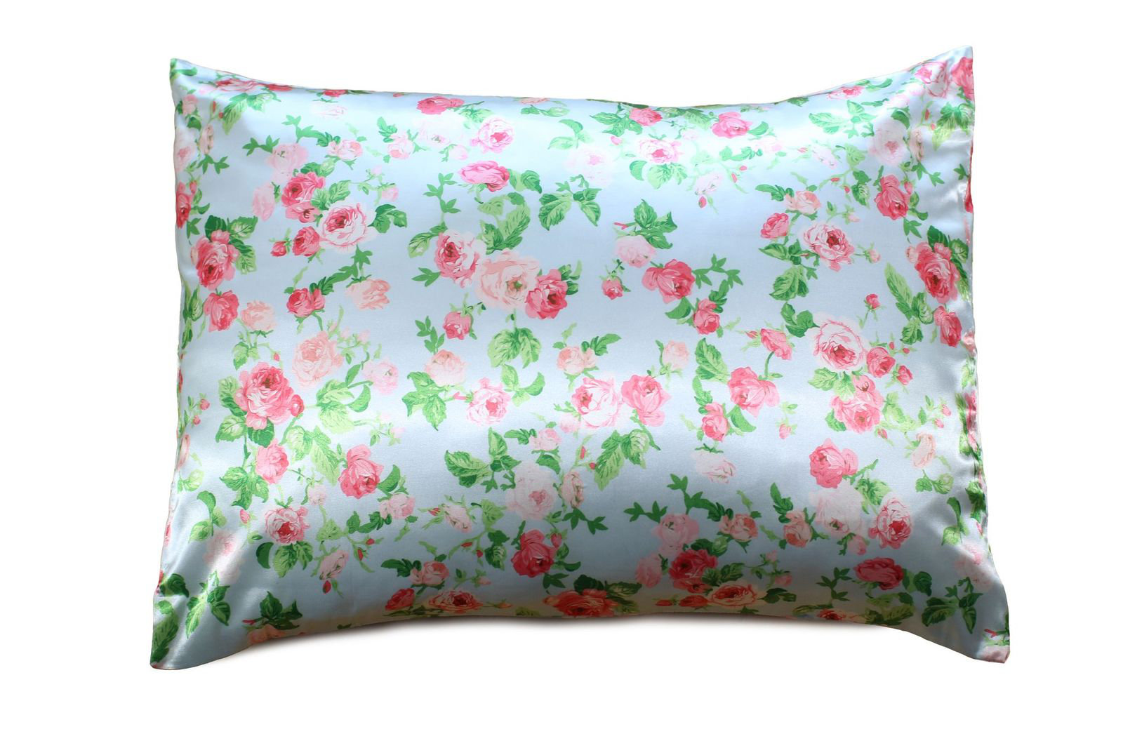 floral silk pillowcase