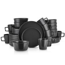 Beautiful 32-Pc Round Dinnerware Set White Dishes Dinner Plates Bowls and Mugs 