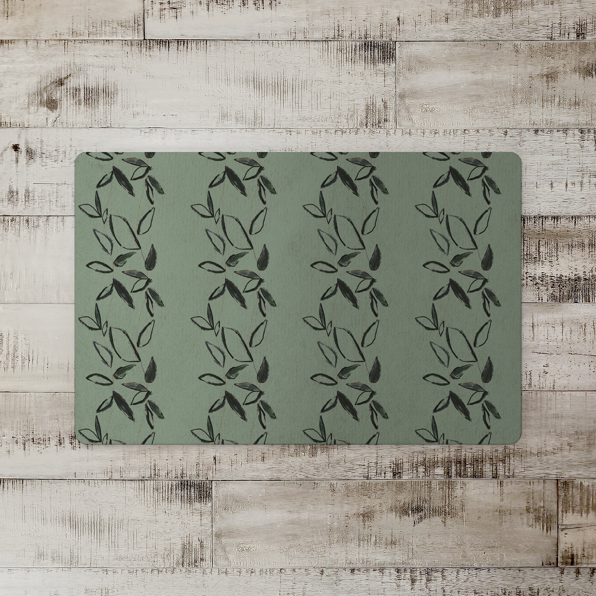 Red Barrel Studio® Annina Leaf Kitchen Mat Wayfair